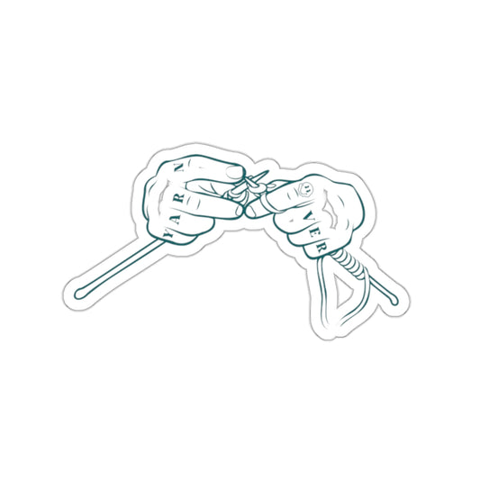 Yarn Over Knuckles Sticker